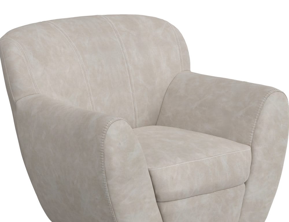 IFD  - Tamesis  - Wooden Frame & Metal Base, 360 Degree Swivel Accent Chair  - Gray  - IUP222-ACH-210 view 5