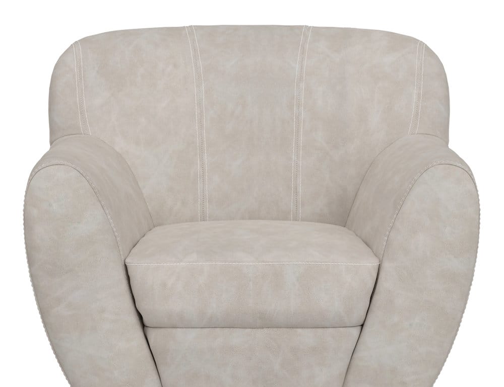 IFD  - Tamesis  - Wooden Frame & Metal Base, 360 Degree Swivel Accent Chair  - Gray  - IUP222-ACH-210 view 6