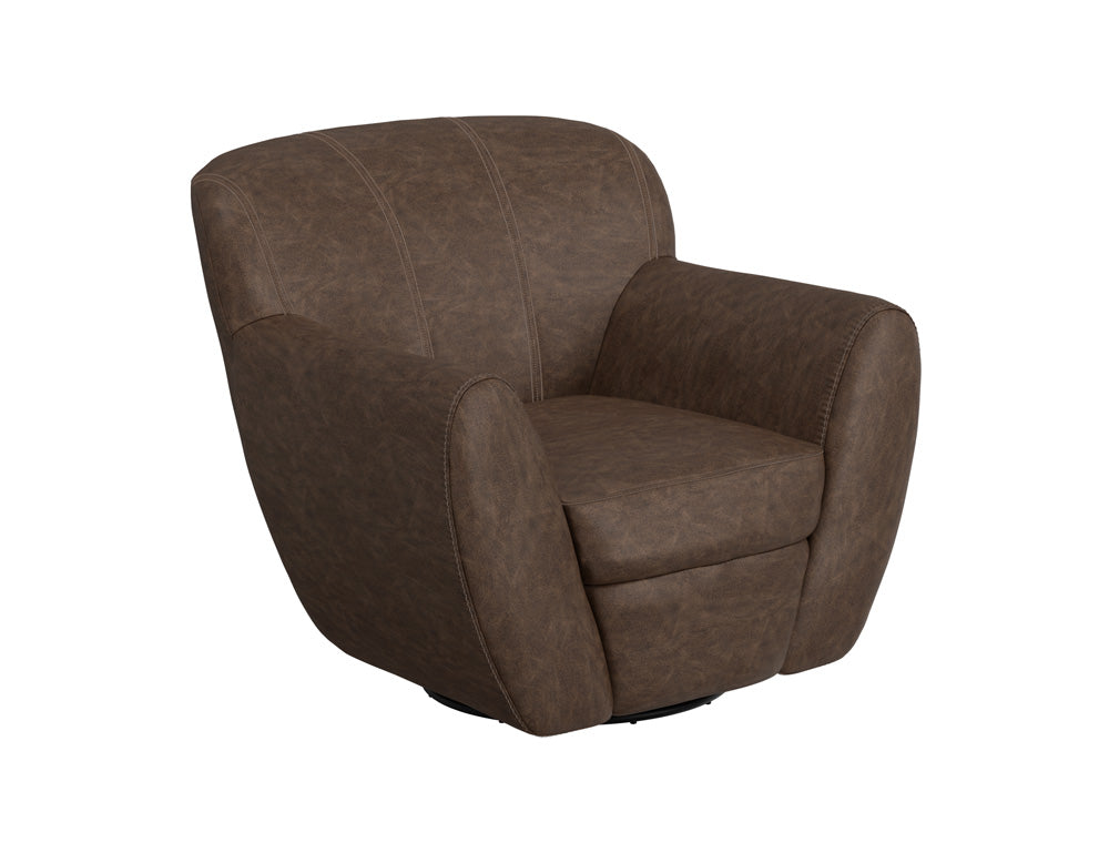 IFD - Tamesis - Wooden Frame & Metal Base, 360 Degree Swivel Accent Chair - IUP222-ACH-212 view 1