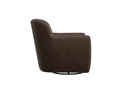 IFD - Tamesis - Wooden Frame & Metal Base, 360 Degree Swivel Accent Chair - IUP222-ACH-212 view 3