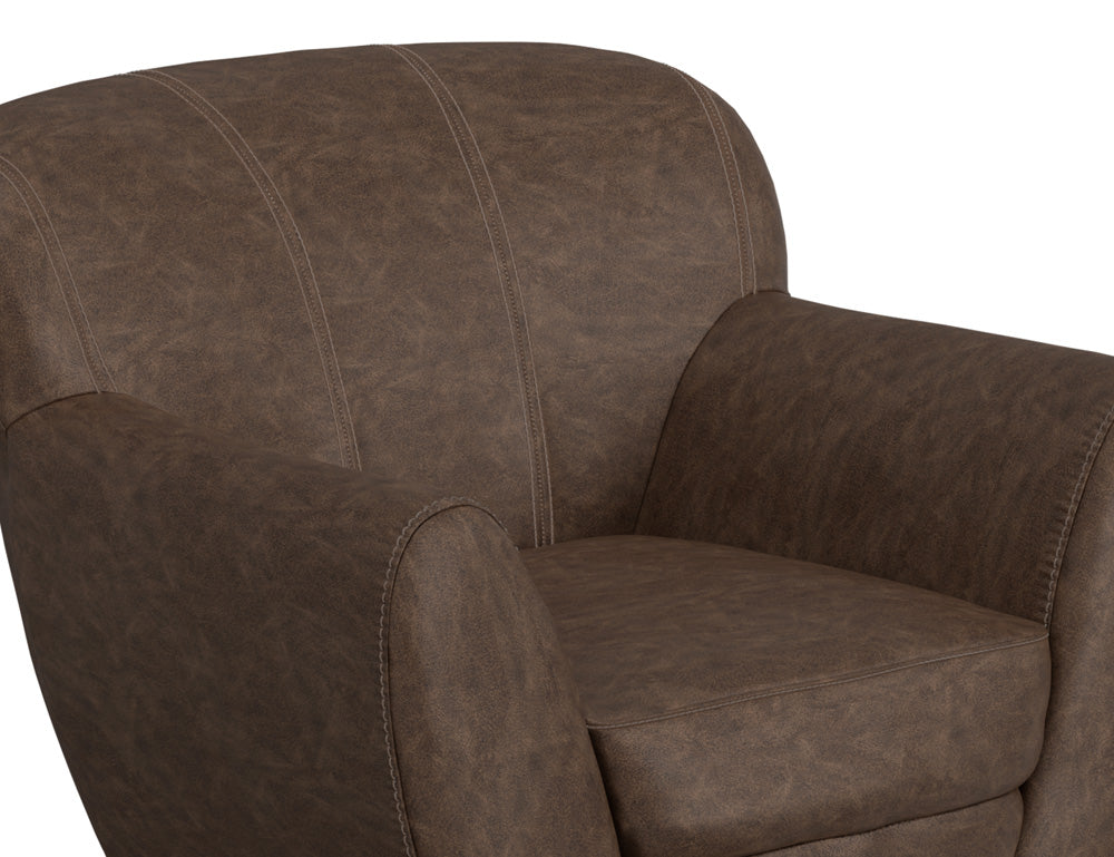 IFD - Tamesis - Wooden Frame & Metal Base, 360 Degree Swivel Accent Chair - IUP222-ACH-212 view 5