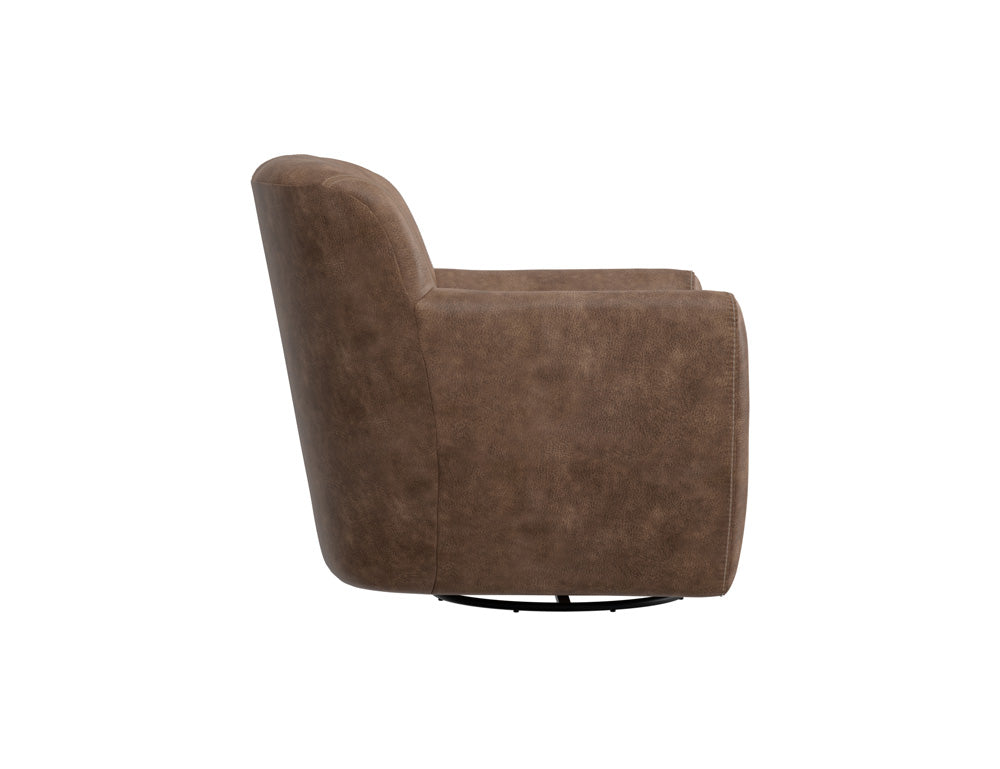 IFD - Tamesis - Wooden Frame & Metal Base, 360 Degree Swivel Accent Chair - IUP222-ACH-214 view 3