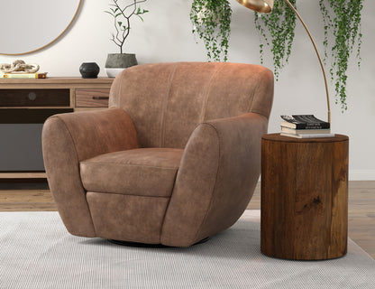 IFD - Tamesis - Wooden Frame & Metal Base, 360 Degree Swivel Accent Chair - IUP222-ACH-214 view 4