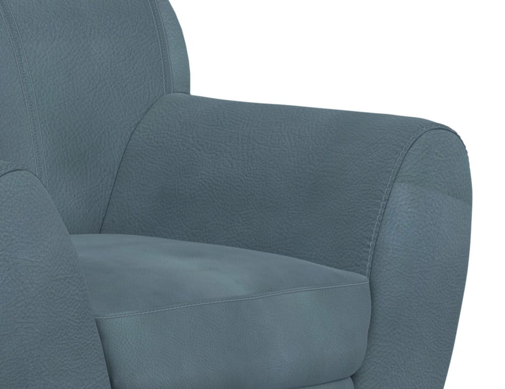IFD  - Tamesis  - Wooden Frame & Metal Base, 360 Degree Swivel  - Blue  - IUP222-ACH-233 view 6