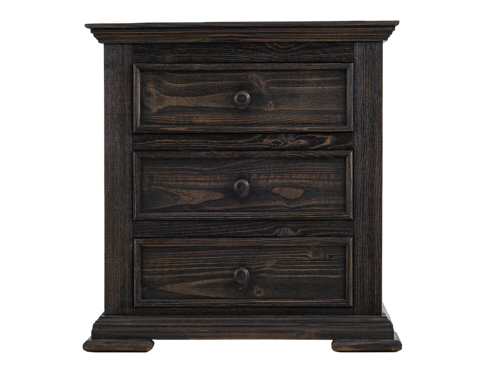 IFD - Terra Dark - 3 Drawer, Nightstand in Tricorn Black - IFD1051NTS view 1