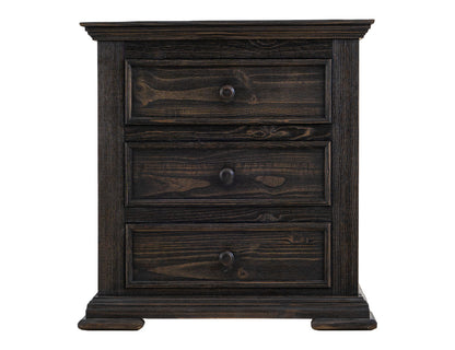 IFD - Terra Dark - 3 Drawer, Nightstand in Tricorn Black - IFD1051NTS view 1