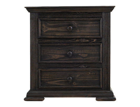 IFD - Terra Dark - 3 Drawer, Nightstand in Tricorn Black - IFD1051NTS view 1