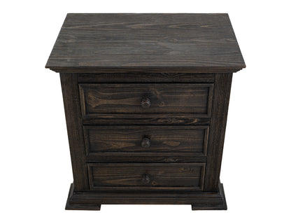 IFD - Terra Dark - 3 Drawer, Nightstand in Tricorn Black - IFD1051NTS view 4