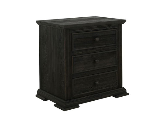 IFD - Terra Dark - 3 Drawer, Nightstand in Tricorn Black - IFD1051NTS veiw 1