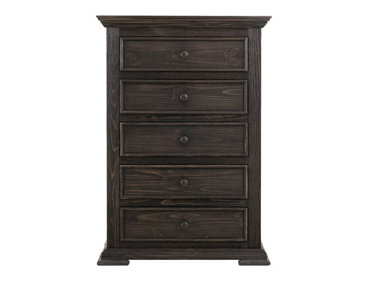 IFD - Terra Dark - 5 Drawer, Chest in Tricorn Black - IFD1051CHT view 1