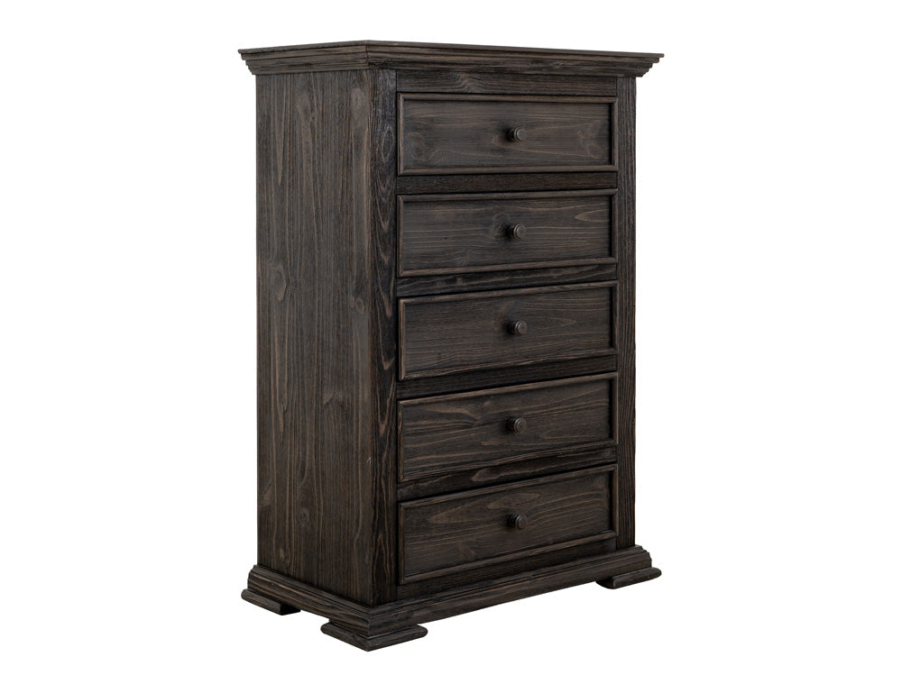 IFD - Terra Dark - 5 Drawer, Chest in Tricorn Black - IFD1051CHT view 2