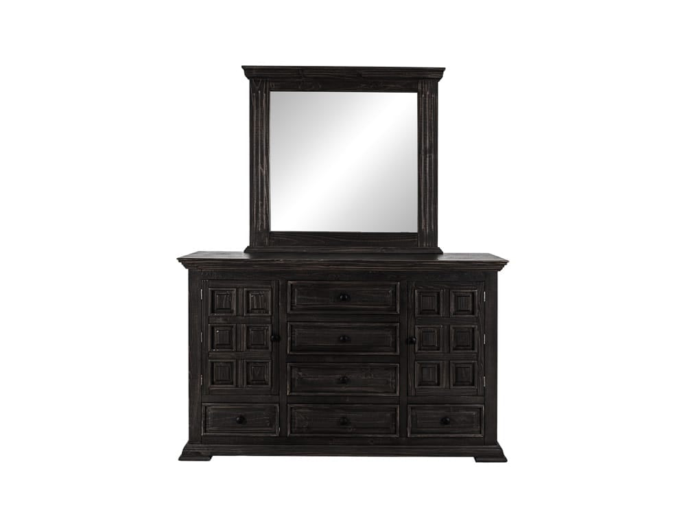 IFD - Terra Dark - 6 Drawer & 2 Door, Dresser in Tricorn Black - IFD1051DSR view 2