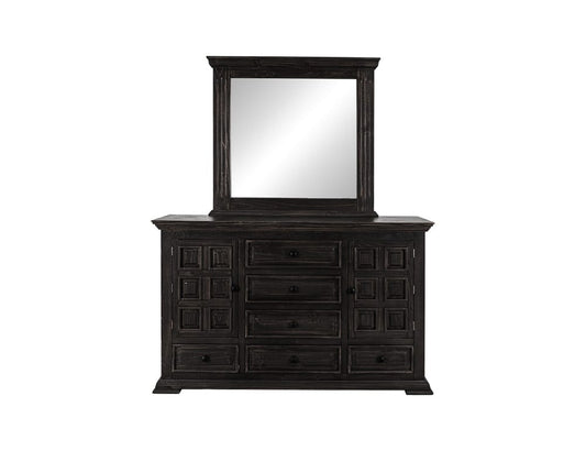 IFD - Terra Dark - 6 Drawer & 2 Door, Dresser in Tricorn Black - IFD1051DSR view 2