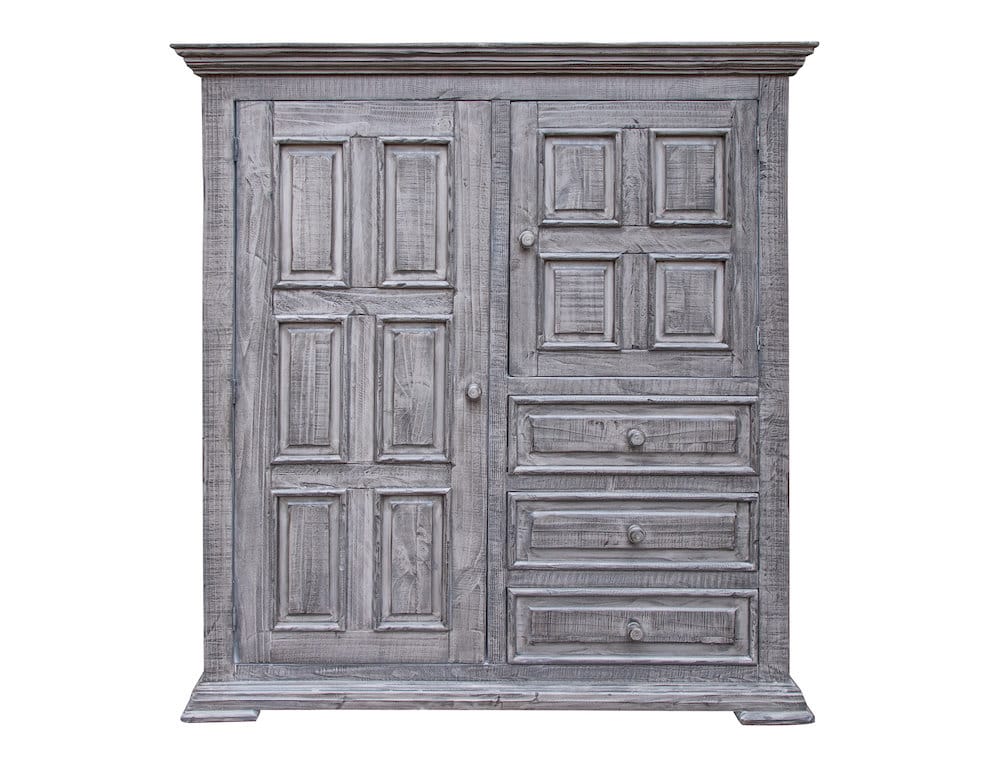 IFD  - Terra Gray  - 3 Drawer 2 Doors Gentleman's Chest  - IFD1041GMC view 1