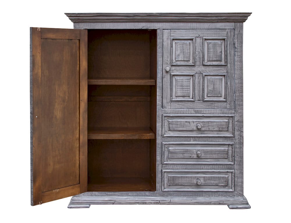 IFD  - Terra Gray  - 3 Drawer 2 Doors Gentleman's Chest  - IFD1041GMC view 2