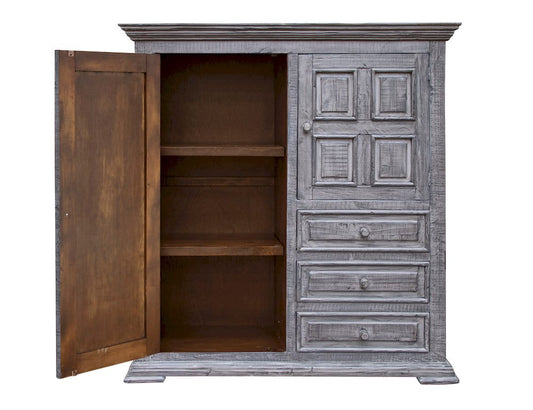 IFD  - Terra Gray  - 3 Drawer 2 Doors Gentleman's Chest  - IFD1041GMC view 2