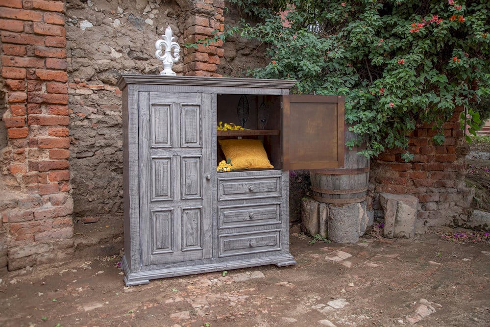 IFD  - Terra Gray  - 3 Drawer 2 Doors Gentleman's Chest  - IFD1041GMC view 3