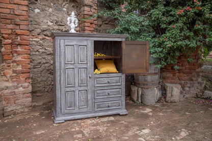 IFD  - Terra Gray  - 3 Drawer 2 Doors Gentleman's Chest  - IFD1041GMC view 3