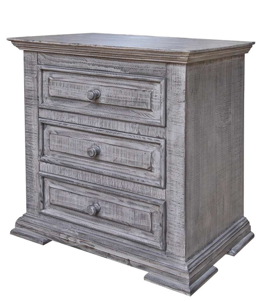 IFD - Terra Gray 3 Drawer Nightstand - IFD1041NTS veiw 1