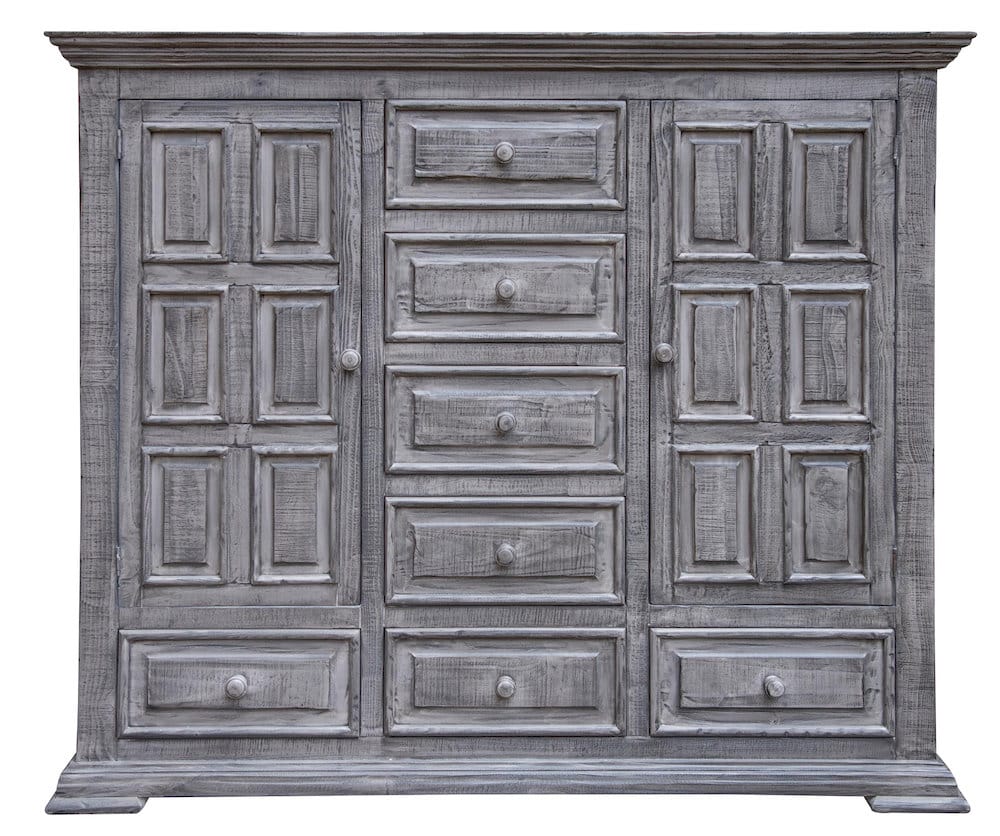 IFD  - Terra Gray  - 7 Drawer 2 Doors Mule Chest  - IFD1041MUL view 1