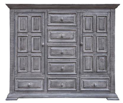 IFD  - Terra Gray  - 7 Drawer 2 Doors Mule Chest  - IFD1041MUL view 1
