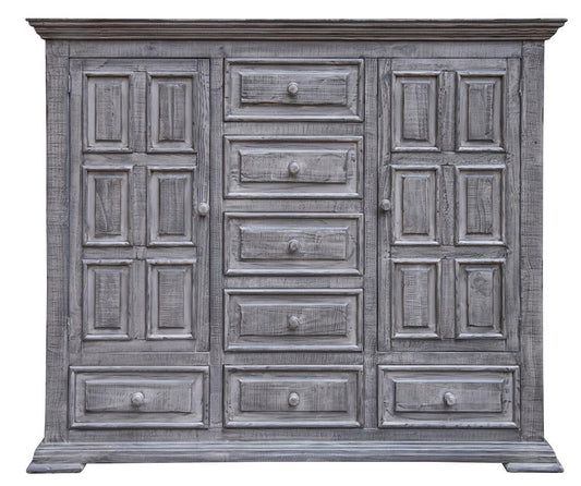IFD  - Terra Gray  - 7 Drawer 2 Doors Mule Chest  - IFD1041MUL view 1