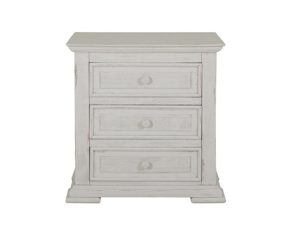 IFD - Terra White 3 Drawer Nightstand - IFD1022NTST view 1