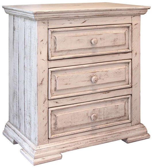 IFD - Terra White 3 Drawer Nightstand - IFD1022NTST veiw 1