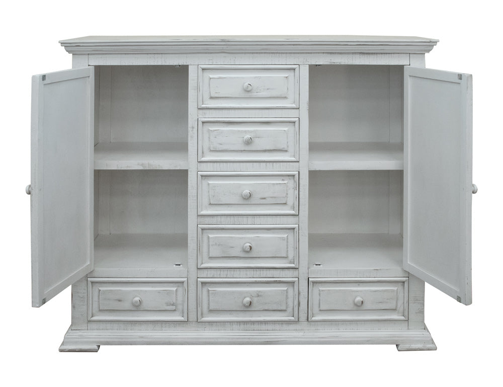 IFD - Terra White 7 Drawer, 2 Door Mule Chest - IFD1022MULE view 2