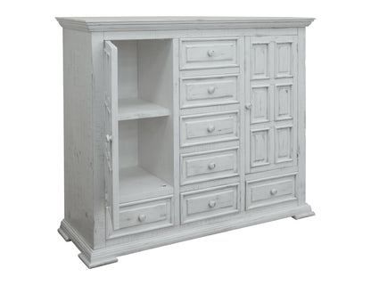 IFD - Terra White 7 Drawer, 2 Door Mule Chest - IFD1022MULE view 3