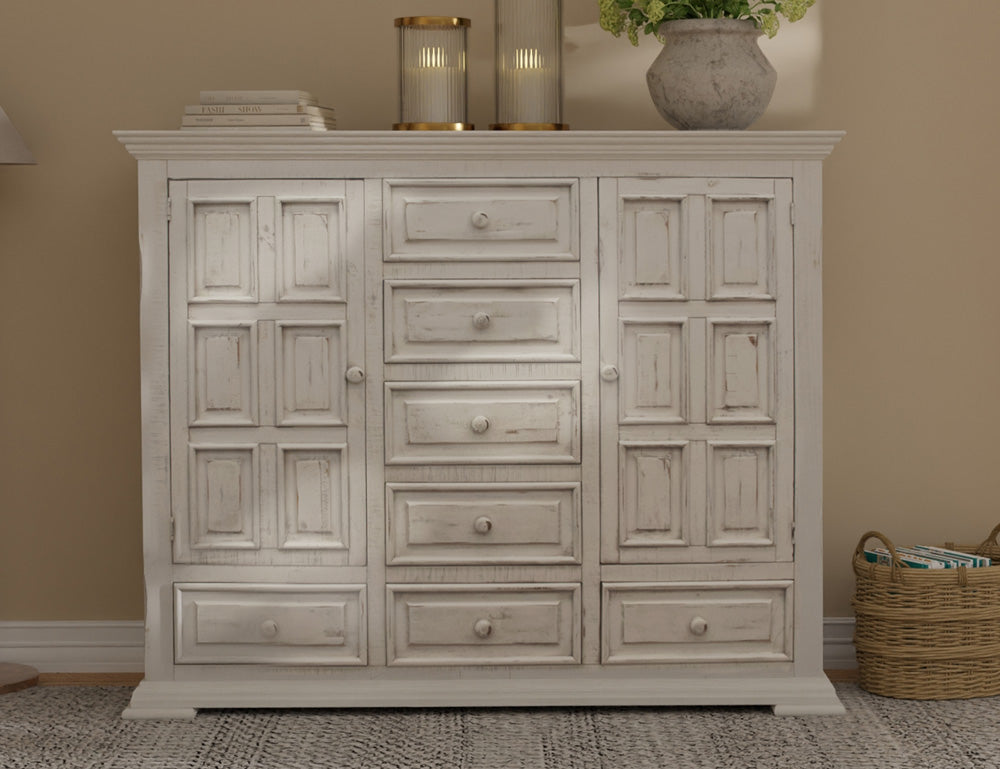 IFD - Terra White 7 Drawer, 2 Door Mule Chest - IFD1022MULE view 4