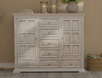 IFD - Terra White 7 Drawer, 2 Door Mule Chest - IFD1022MULE view 4