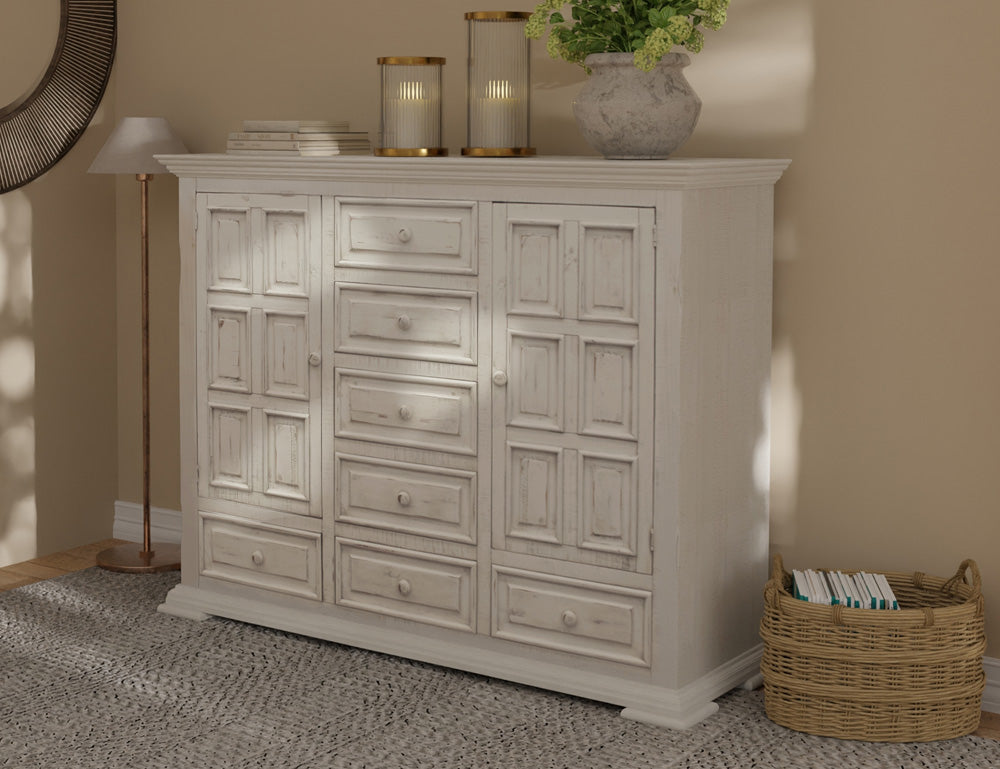 IFD - Terra White 7 Drawer, 2 Door Mule Chest - IFD1022MULE view 5