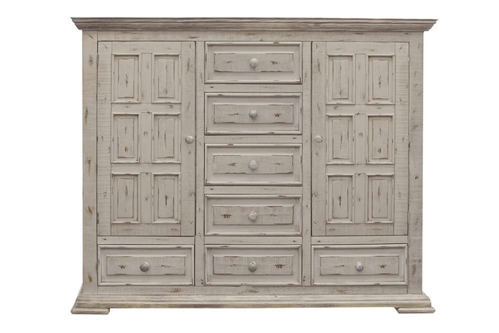 IFD - Terra White 7 Drawer, 2 Door Mule Chest - IFD1022MULE veiw 1