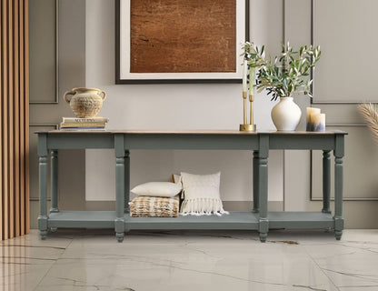 IFD  - Tiffany  - 1 Shelf, Sofa table 94"  - IFD3641SFT94GN view 3