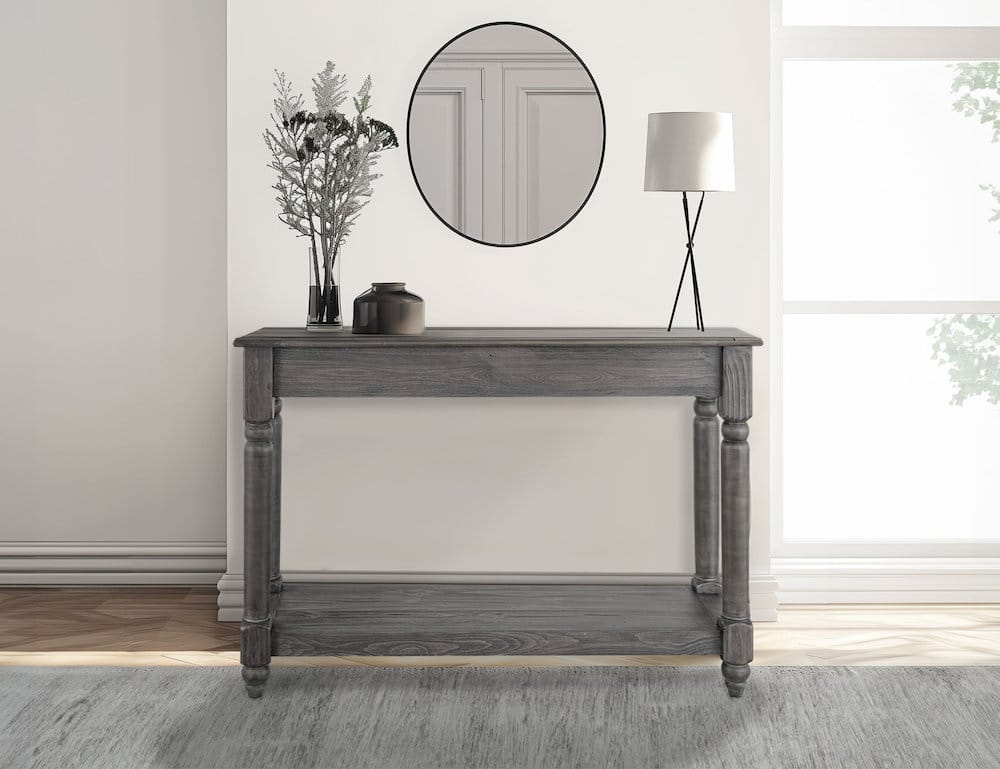 IFD  - Tiffany  - 1 Shelf, Sofa Table  - IFD3641SFTBK view 3