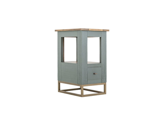 IFD  - Timber  - 1 Drawer, 1 Shelf, Chairside Table  - IFD7751CSTGN view 2