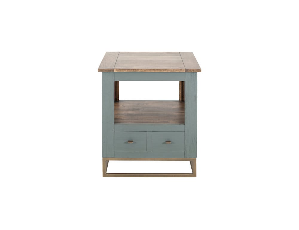IFD  - Timber  - 2 Drawer, 1 Shelf, End Table  - IFD7751ENDGN view 1