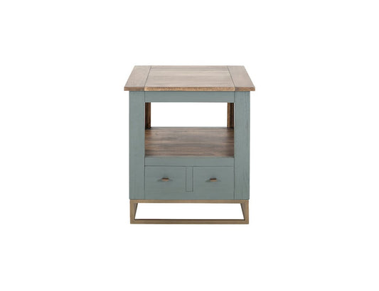 IFD  - Timber  - 2 Drawer, 1 Shelf, End Table  - IFD7751ENDGN view 1