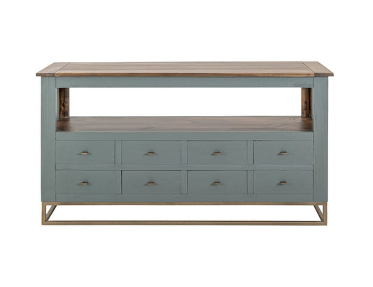 IFD  - Timber  - 8 Drawer, 1 Shelf, Sofa Table  - IFD7751SFTGN view 1