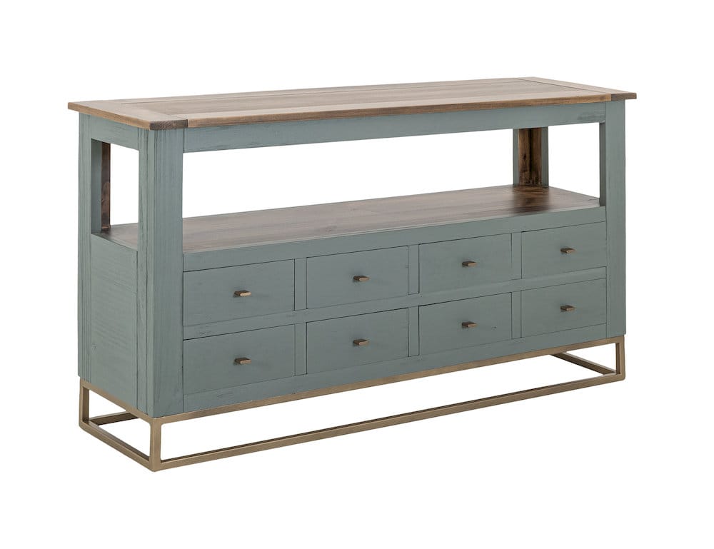 IFD  - Timber  - 8 Drawer, 1 Shelf, Sofa Table  - IFD7751SFTGN view 2