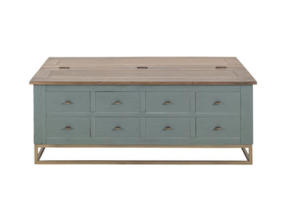 IFD  - Timber  - 8 Drawers, Hinged Top Cocktail Table  - IFD7751CKTGN view 1