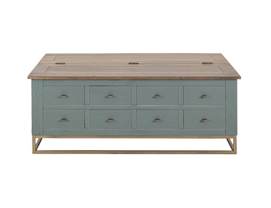 IFD  - Timber  - 8 Drawers, Hinged Top Cocktail Table  - IFD7751CKTGN view 1