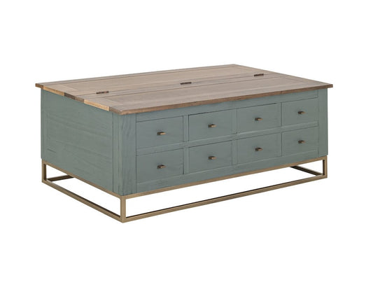 IFD  - Timber  - 8 Drawers, Hinged Top Cocktail Table  - IFD7751CKTGN view 2