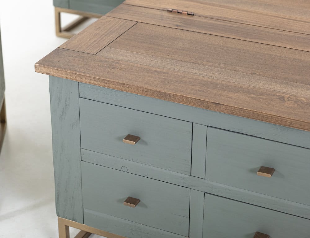 IFD  - Timber  - 8 Drawers, Hinged Top Cocktail Table  - IFD7751CKTGN view 5