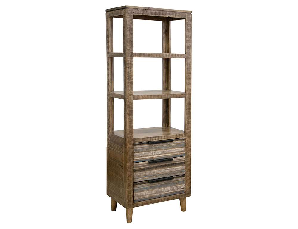 IFD - Tiza - 3 Drawers, Bookcase Blue - IFD1982BKSBL veiw 1