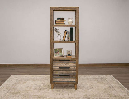 IFD - Tiza - 3 Drawers, Bookcase Blue - IFD1982BKSBL veiw 2
