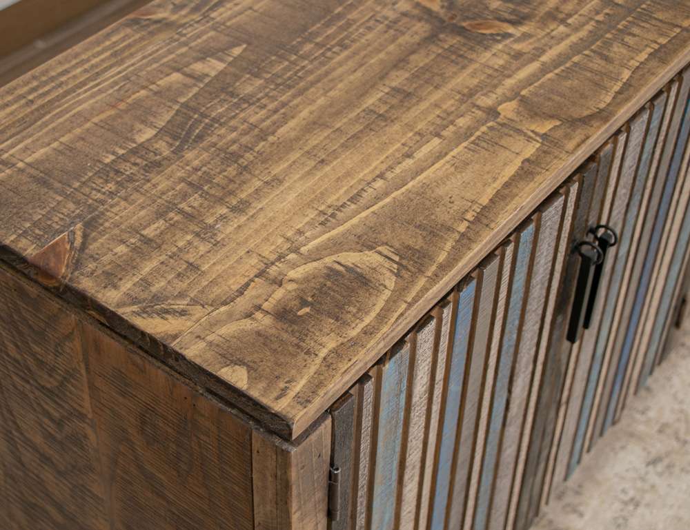 IFD - Tiza - 4 Door 93in TV Stand - IFD1981STN93BL veiw 5