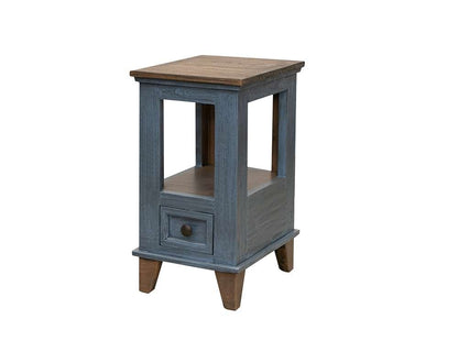 IFD - Toscana - 1 Drawer Chairside Table - IFD1601CSTBL veiw 1