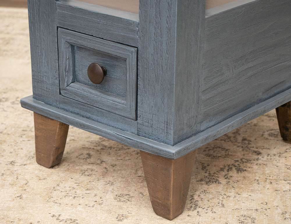 IFD - Toscana - 1 Drawer Chairside Table - IFD1601CSTBL veiw 2